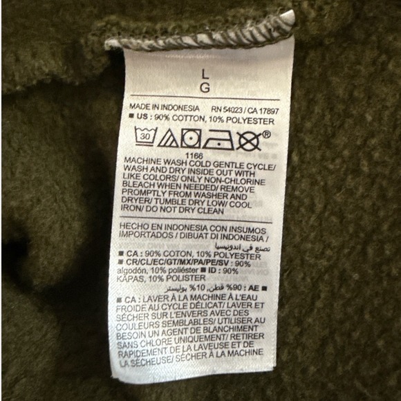Old Navy Olive Green Quarter Zip Size large - Picture 6 of 6
